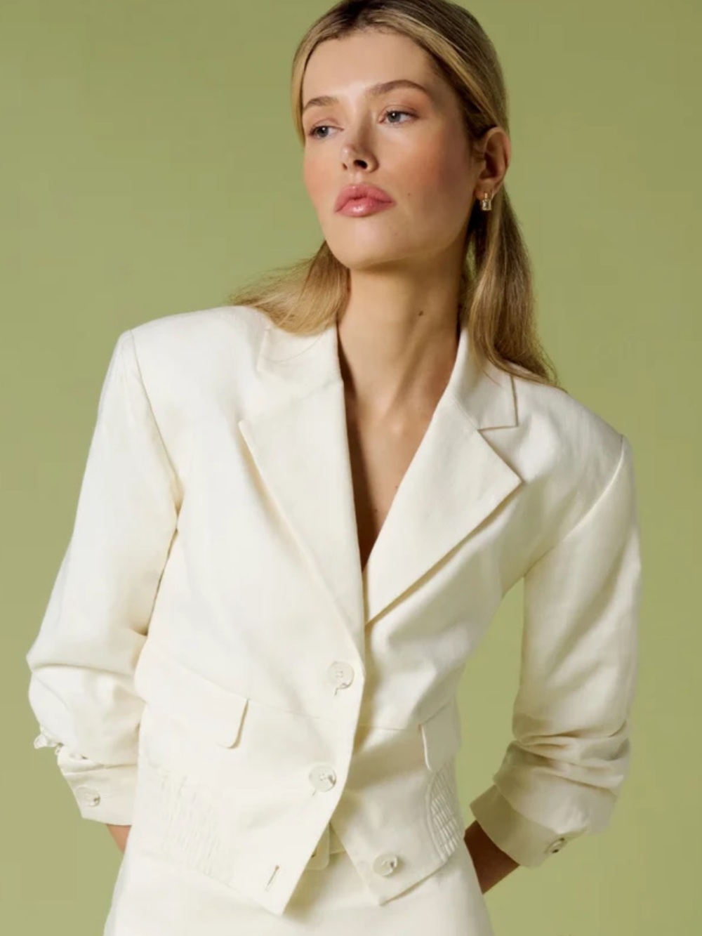 Favorite Daughter The Farrah Jacket in Cream